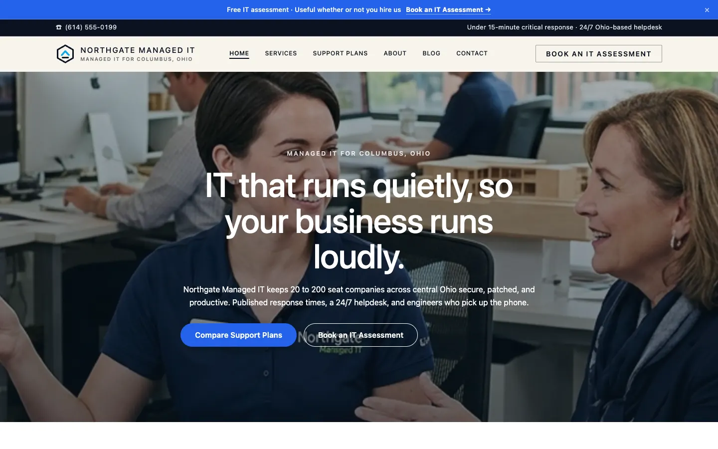 Northgate Managed IT website